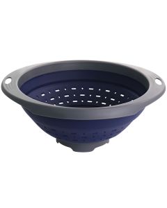 Oster Bluemarine Collapsible Polypropylene Colander in Navy